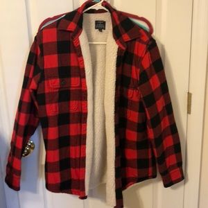 J. Crew Jackets & Coats - Mens red and black plaid jacket J. Crew Jackets & Coats - Mens red and black plaid jacket